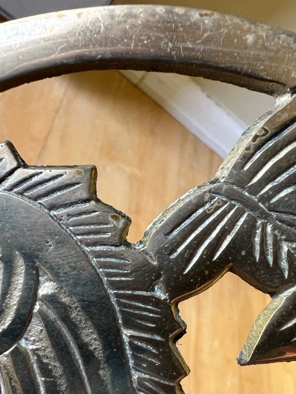 Brass Unicorn Trivet 1980-1990 kitchen wall art - Picture 7 of 13
